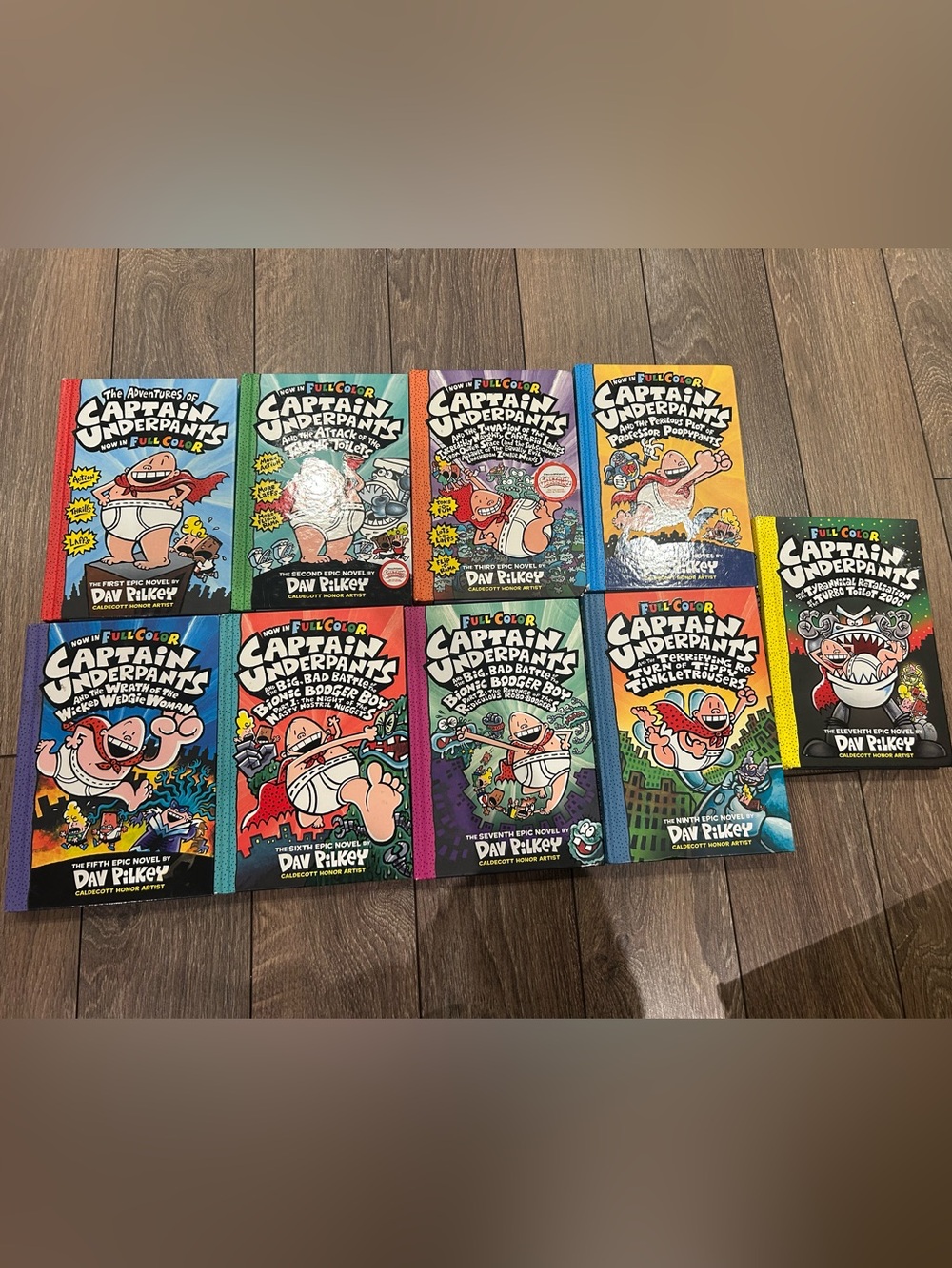 Captain Underpants Full-Color Kids Book Set - Colorful Covers by Dav Pilkey